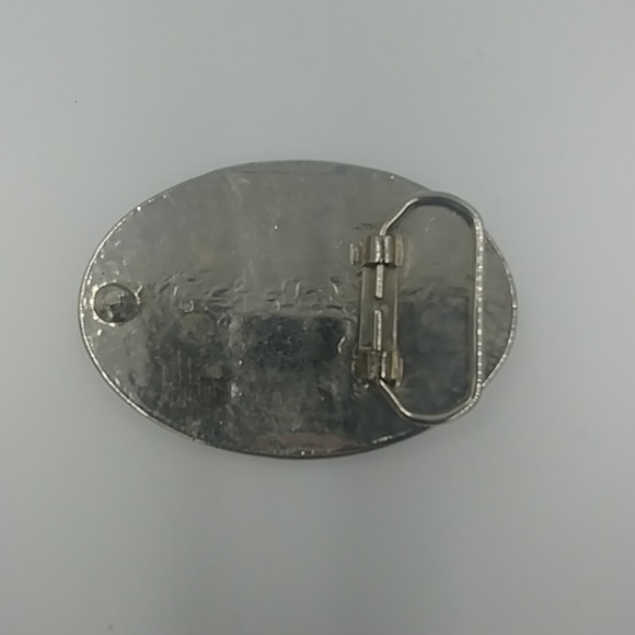 Black Belt Buckle W/ Rhinestone Accent - Picture 2 of 4